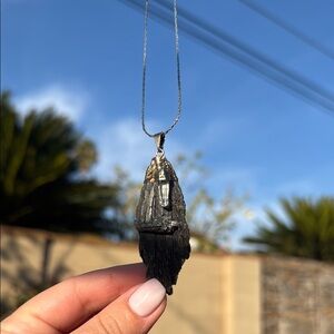 Black Tourmaline Pendant Necklace
